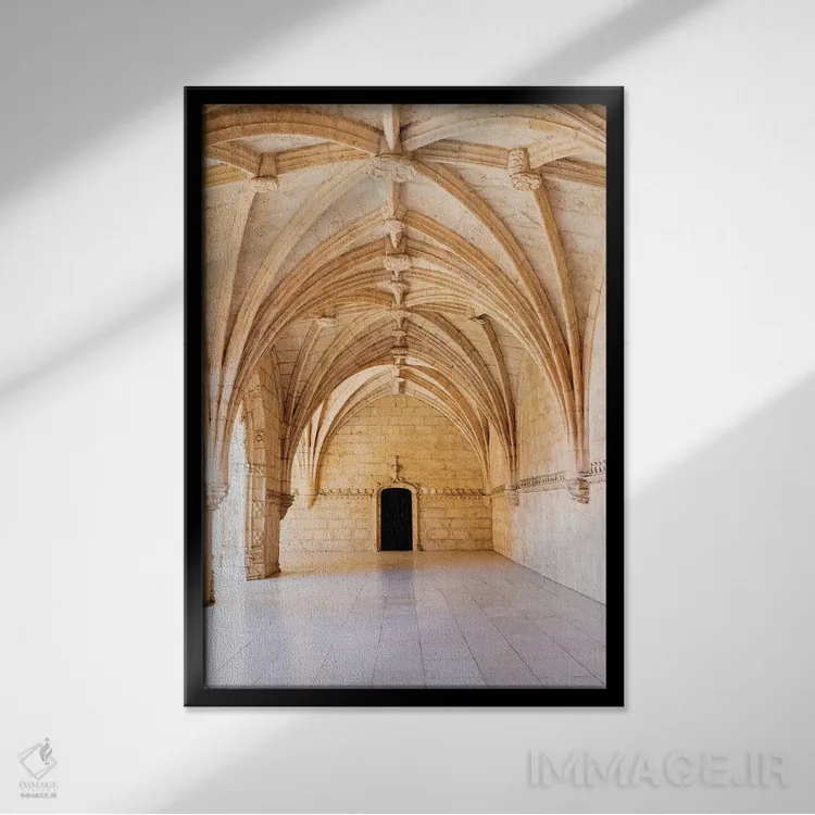 تابلو دکوراتیو Jeronimos Monastery, A UNESCO World Heritage Site, Lisbon, Po… اثر جولی اگرز - نمای قابدار مشکی