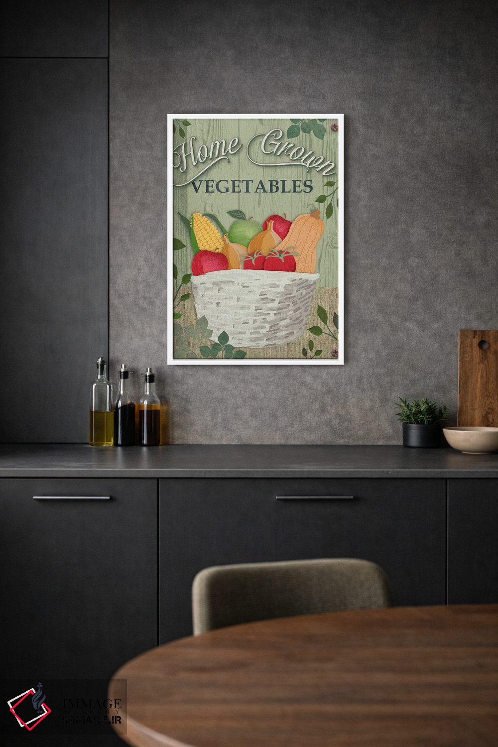 تابلو دکوراتیو از مزرعه تا سفره سه اثر جنیفر اللوری - D1W