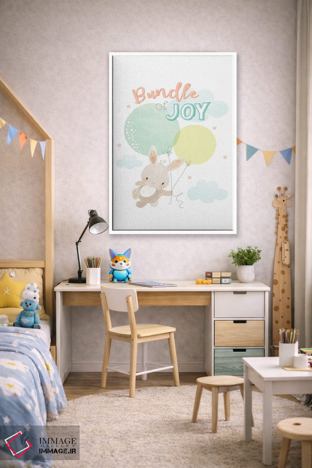 تابلو دکوراتیو ماجراجویی کودکانه یک اثر جنیفر اللوری - D1W