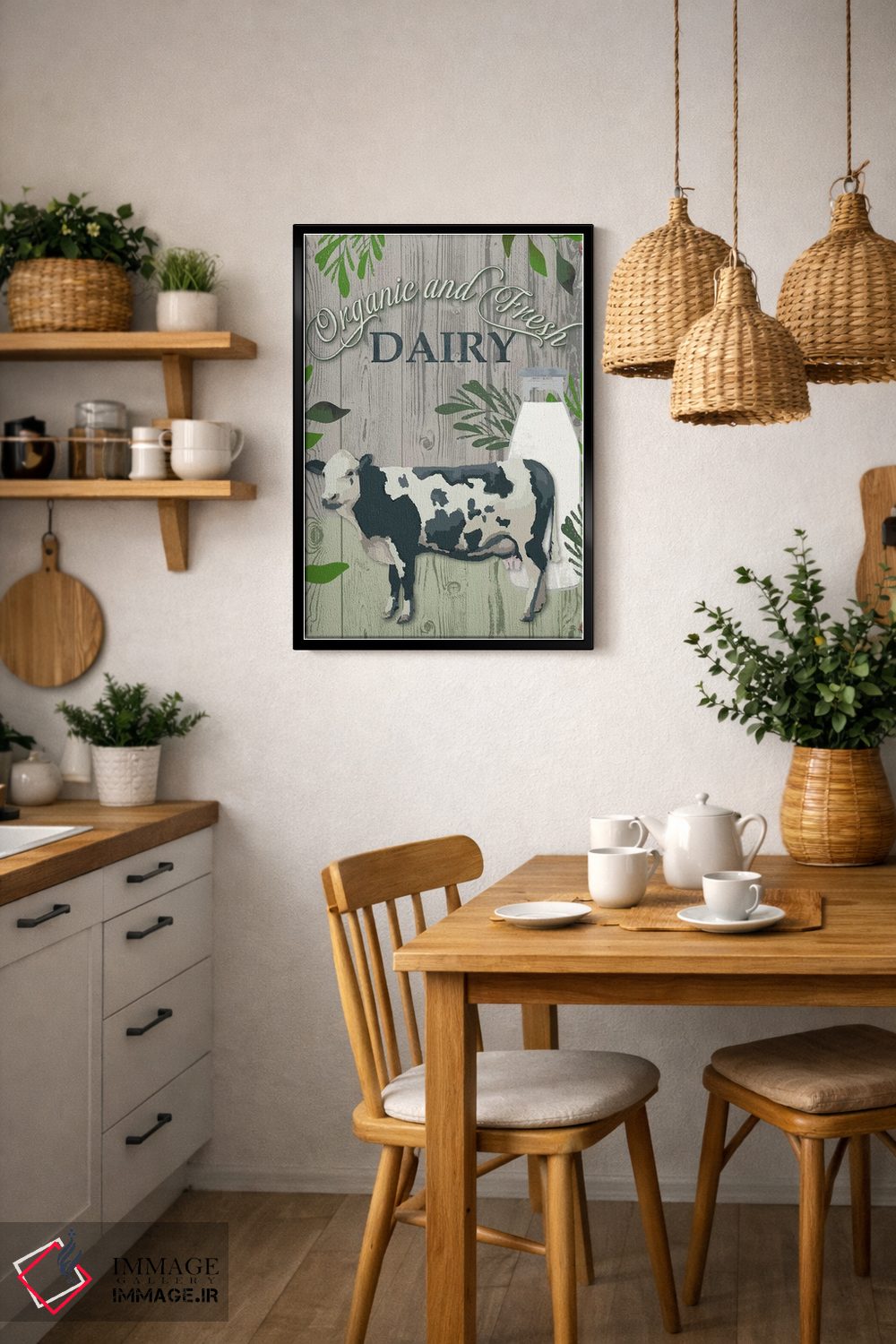 تابلو مدرن از مزرعه تا سفره یک اثر جنیفر اللوری - D6B