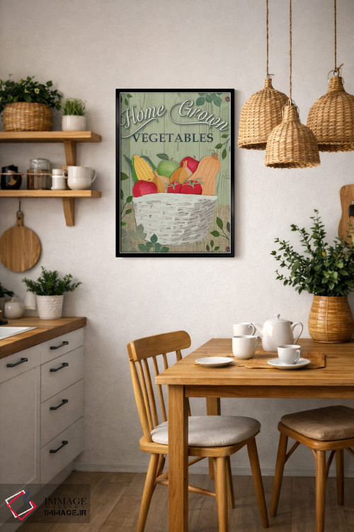 تابلو دکوراتیو از مزرعه تا سفره سه اثر جنیفر اللوری - D5B