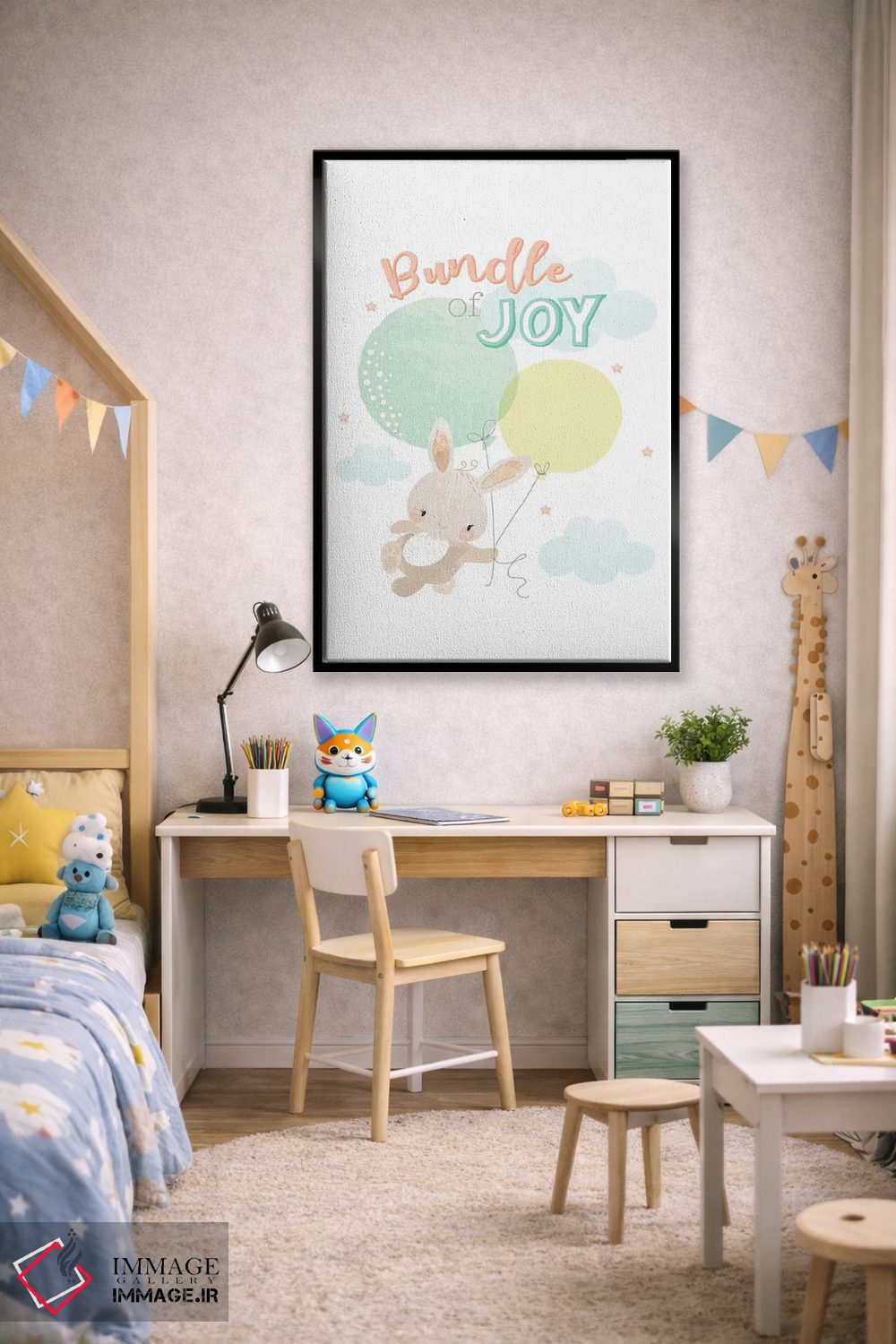 تابلو دکوراتیو ماجراجویی کودکانه یک اثر جنیفر اللوری - D2B