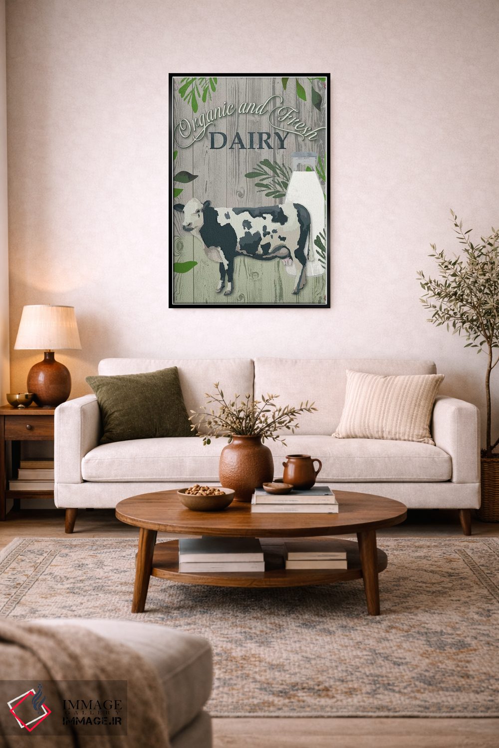 تابلو مدرن از مزرعه تا سفره یک اثر جنیفر اللوری - D5B