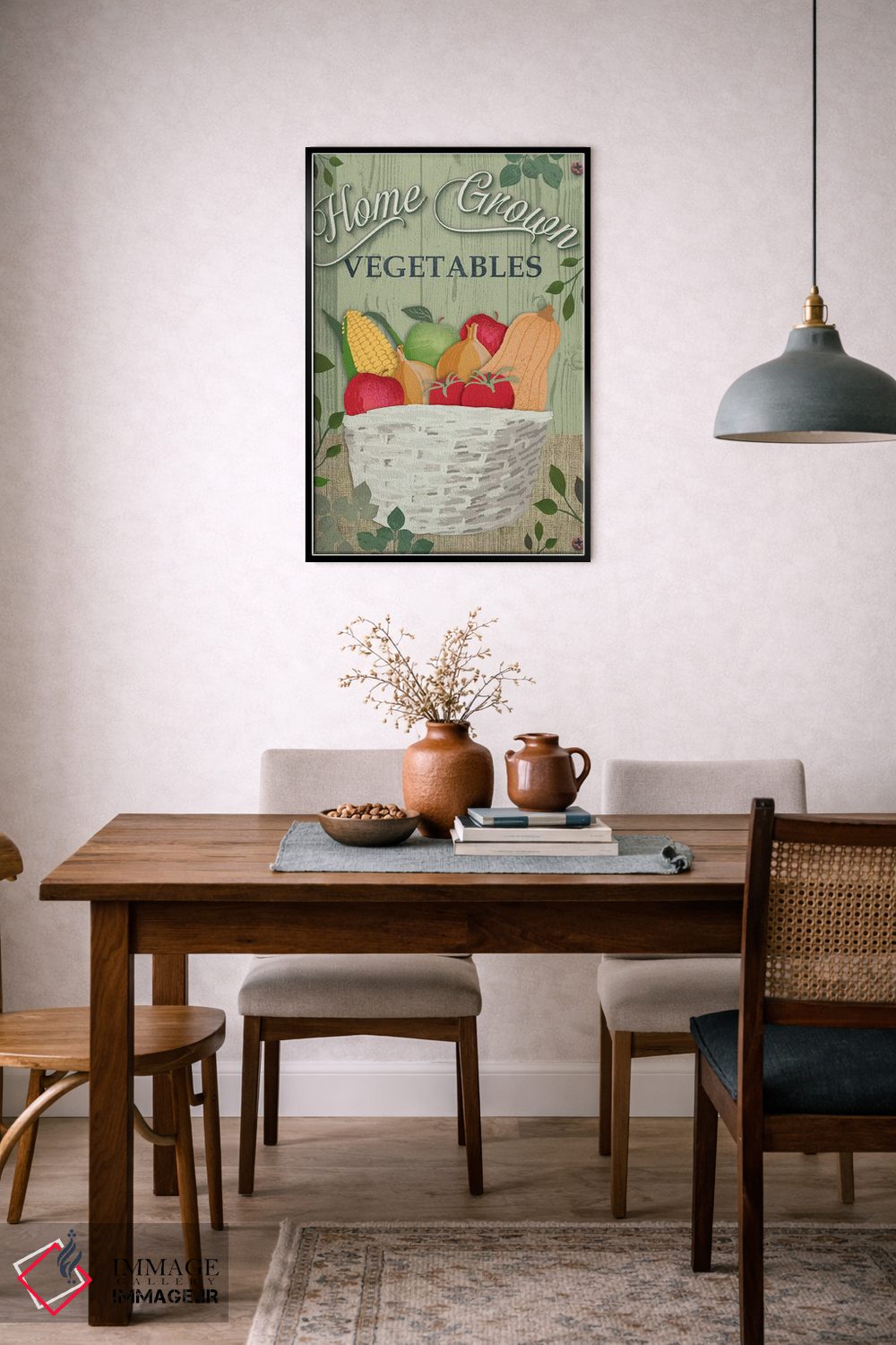 تابلو دکوراتیو از مزرعه تا سفره سه اثر جنیفر اللوری - D6B