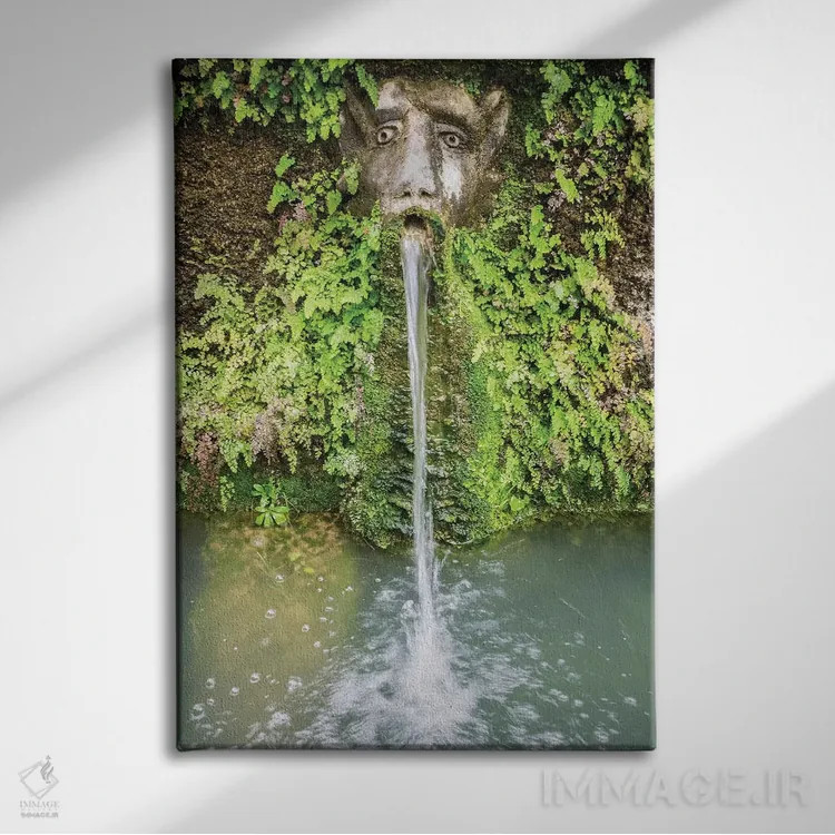 تابلو دکوراتیو Villa D'Este, Tivoli, Lazio, Italy,یک ماسک از صد فواره، ویلا… اثر جولی اگرز - نمای روبهرو روی دیوار