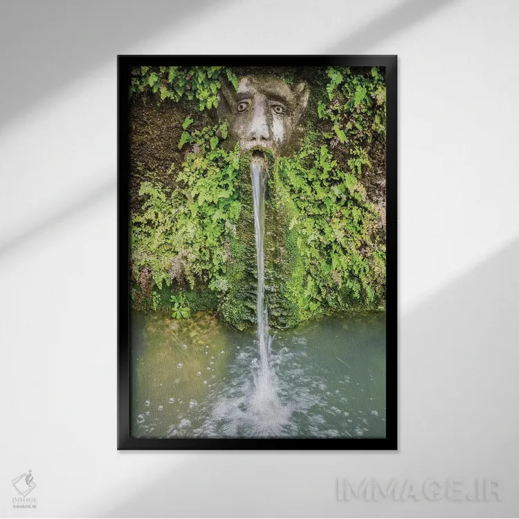تابلو دکوراتیو Villa D'Este, Tivoli, Lazio, Italy,یک ماسک از صد فواره، ویلا… اثر جولی اگرز - نمای قابدار مشکی