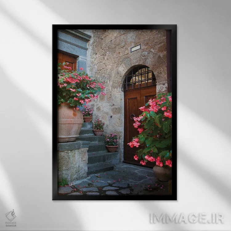 تابلو دکوراتیو Tuscany In And Around The Medieval Hilltown Of Civita Di Bagn… اثر جولی اگرز - نمای قابدار مشکی
