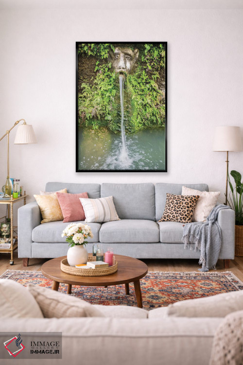 تابلو دکوراتیو Villa D'Este, Tivoli, Lazio, Italy,یک ماسک از صد فواره، ویلا… اثر جولی اگرز - D1B