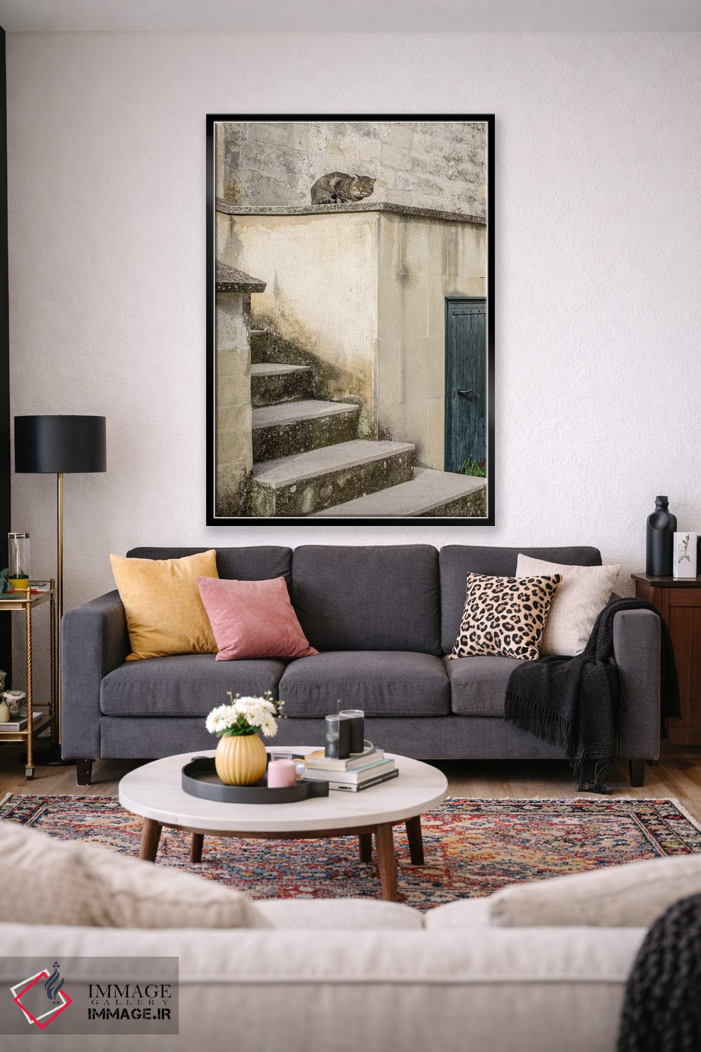 تابلو دکوراتیو گربه ها در حال گردش در شهر غارنشین ماترا اثر جولی اگرز - D2B