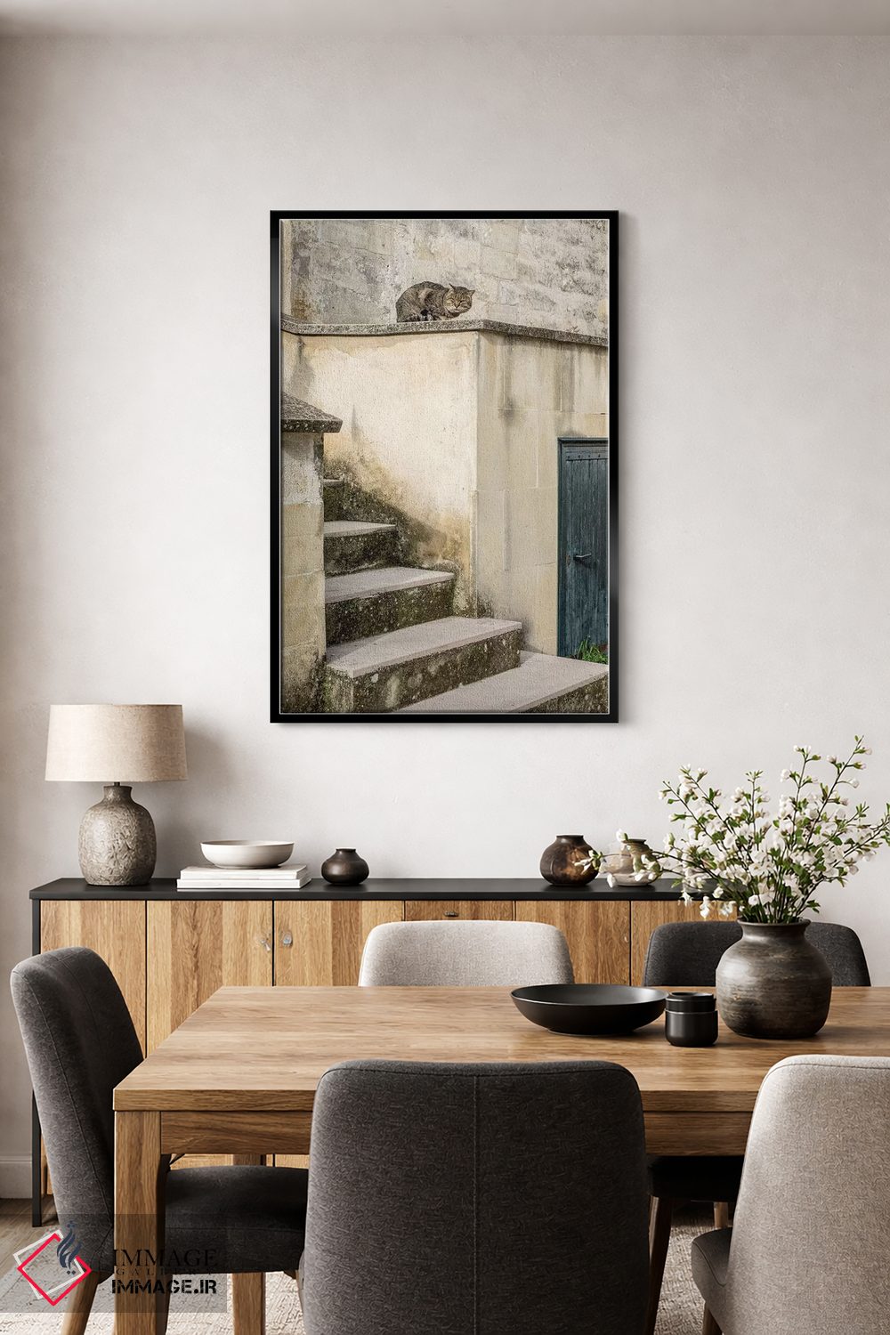 تابلو دکوراتیو گربه ها در حال گردش در شهر غارنشین ماترا اثر جولی اگرز - D4B