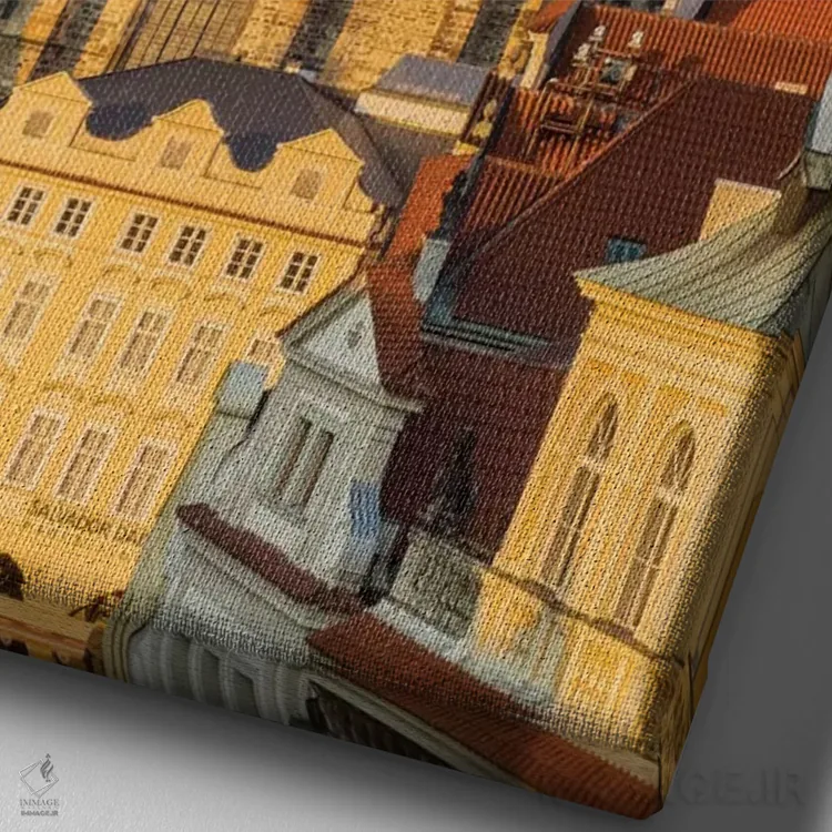 تابلو دکوراتیو Prague, Czech Republic,کلیسای تاین در میدان شهر قدیم، پراگ، ج… اثر جولی اگرز - نمای نزدیک بافت بوم