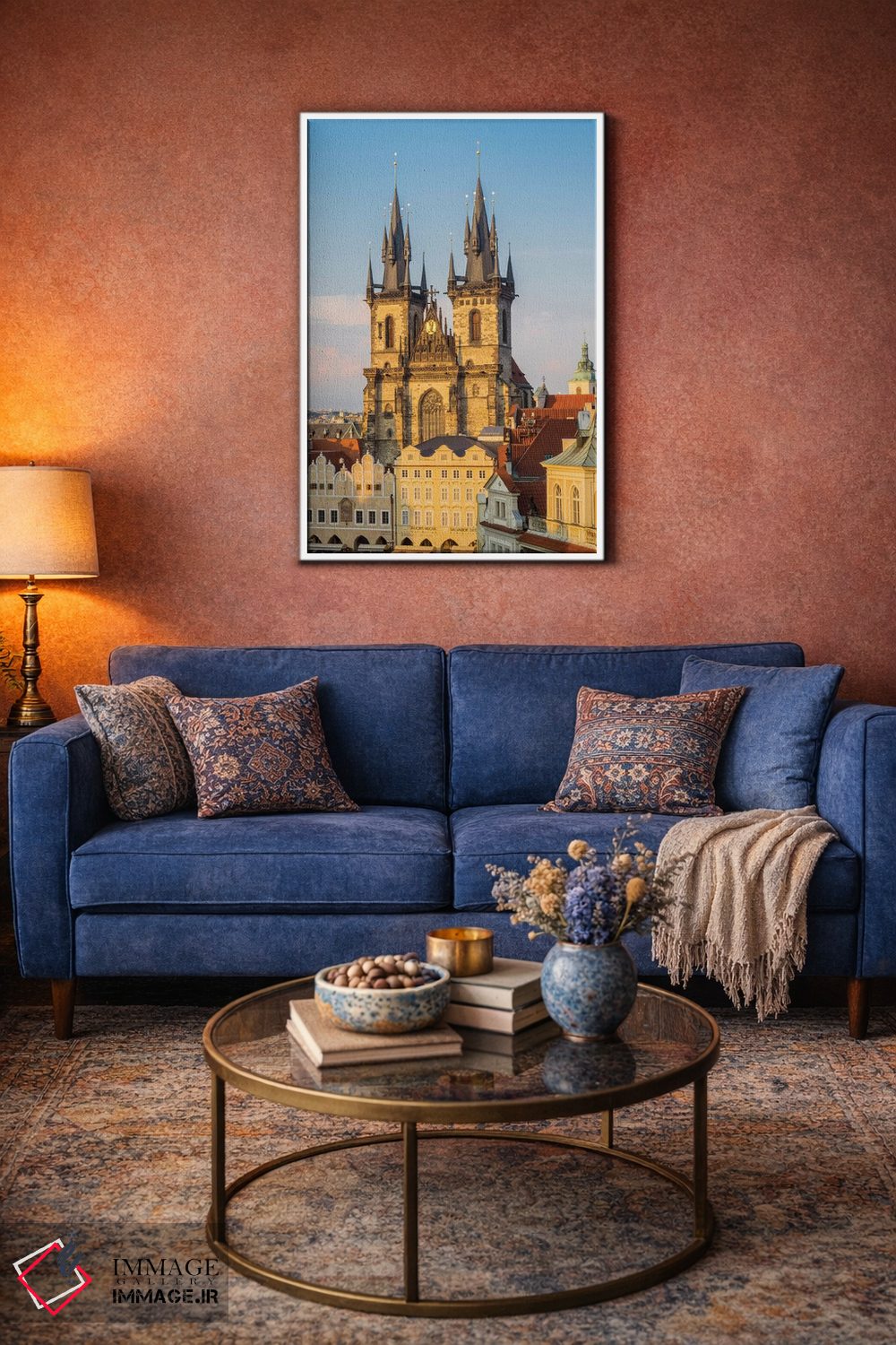 تابلو دکوراتیو Prague, Czech Republic,کلیسای تاین در میدان شهر قدیم، پراگ، ج… اثر جولی اگرز - D3W