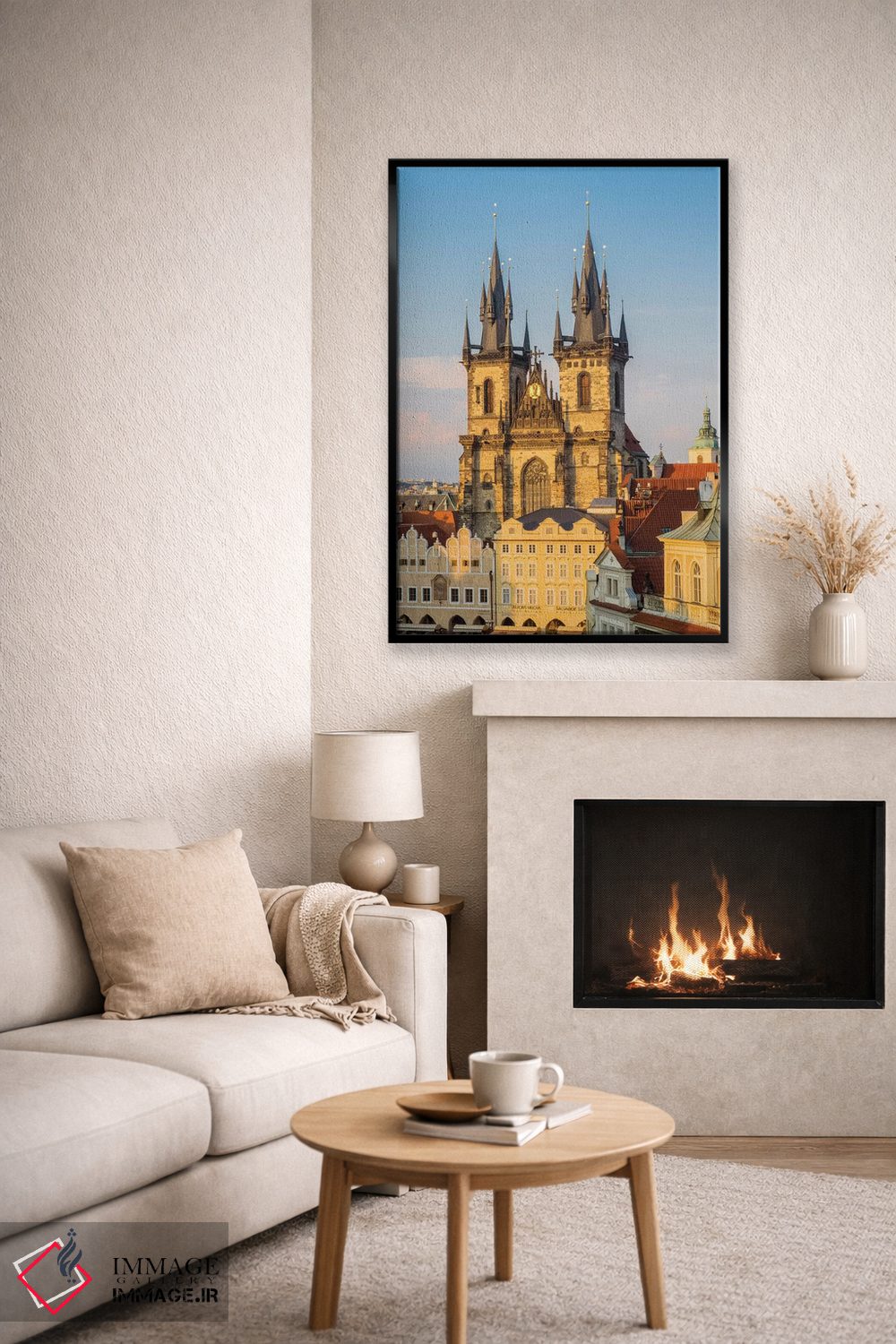 تابلو دکوراتیو Prague, Czech Republic,کلیسای تاین در میدان شهر قدیم، پراگ، ج… اثر جولی اگرز - D6B