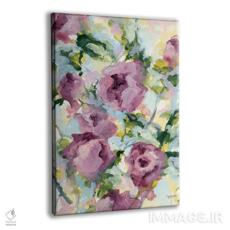 تابلو انتزاعی گل انتزاعی اثر جنیفر هولدن - نمای پرسپکتیو محصول
