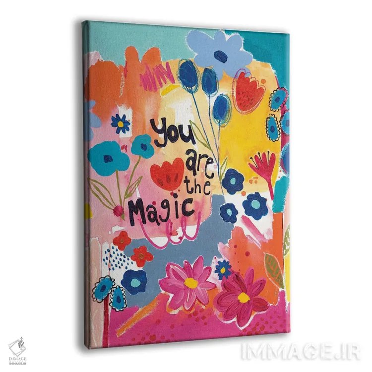 تابلو دکوراتیو تو گل جادویی هستی اثر جنیفر مک کالی - نمای پرسپکتیو محصول