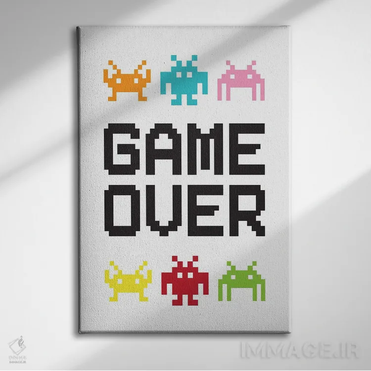 تابلو دکوراتیو پایان بازی دو اثر جنیفر مک کالی - نمای روبهرو روی دیوار