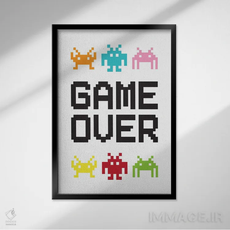 تابلو دکوراتیو پایان بازی دو اثر جنیفر مک کالی - نمای قابدار مشکی