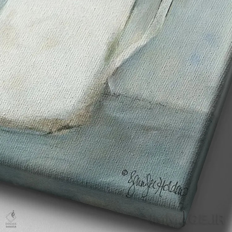 تابلو مدرن تازه چیده اثر جنیفر هولدن - نمای نزدیک بافت بوم