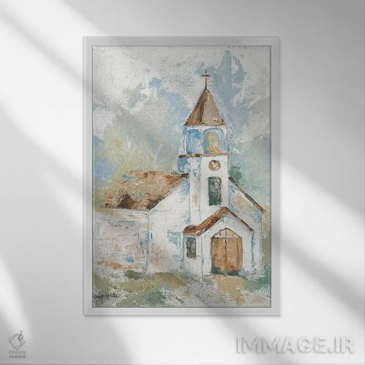 تابلو مدرن اطمینان مبارک اثر جنیفر هولدن - نمای قابدار سفید