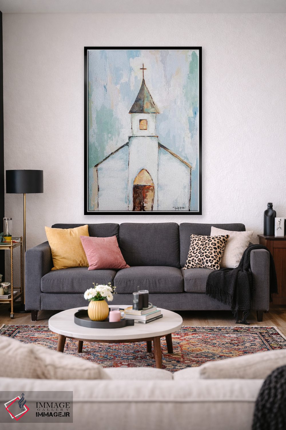 تابلو مدرن نزدیک صلیب اثر جنیفر هولدن - D2B