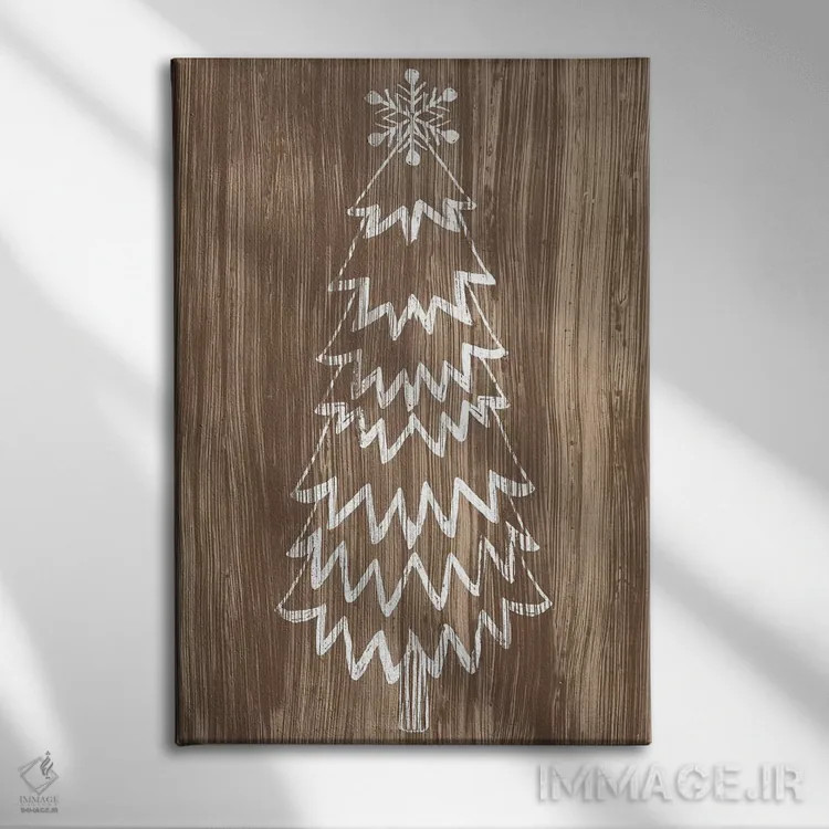 تابلو دکوراتیو سرزمین چوب انباری ۸ اثر جون اریکا وس - نمای روبهرو روی دیوار