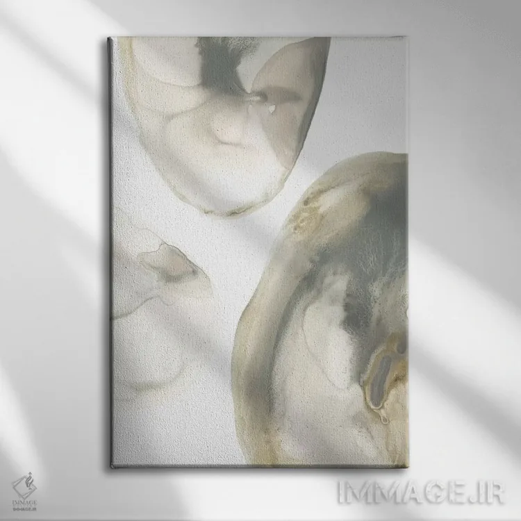 تابلو مینیمال ژئود طبیعی ۱ اثر جون اریکا وس - نمای روبهرو روی دیوار