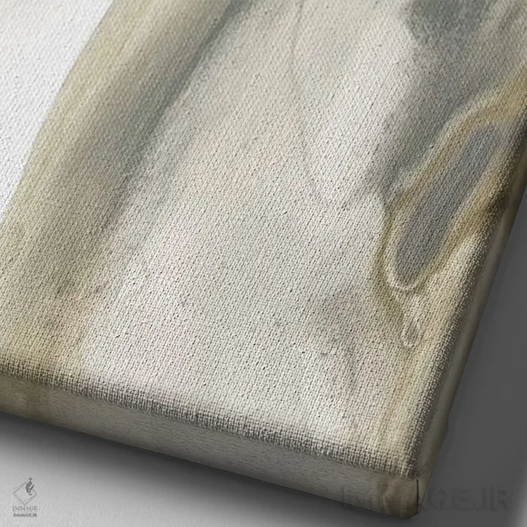 تابلو مینیمال ژئود طبیعی ۱ اثر جون اریکا وس - نمای نزدیک بافت بوم