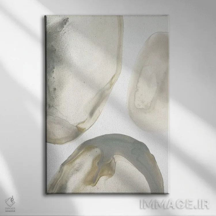 تابلو مینیمال ژئود طبیعی ۲ اثر جون اریکا وس - نمای روبهرو روی دیوار
