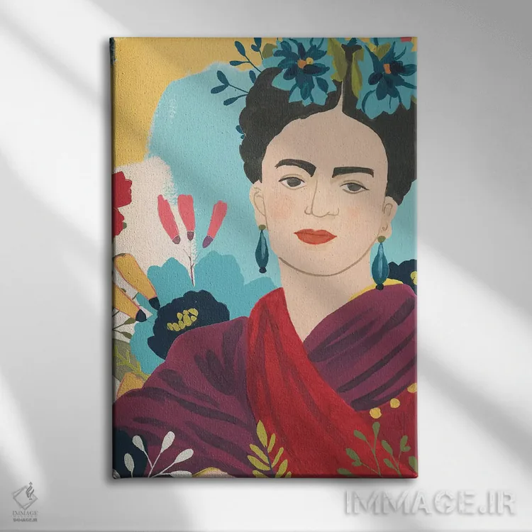 تابلو دکوراتیو باغ فریدا دو اثر جون اریکا وس - نمای روبهرو روی دیوار