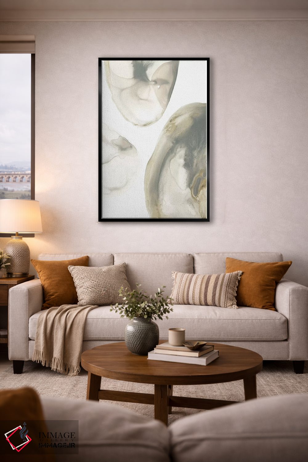 تابلو مینیمال ژئود طبیعی ۱ اثر جون اریکا وس - D5B