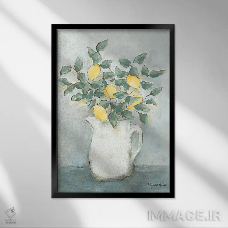 تابلو مدرن تازه چیده اثر جنیفر هولدن - نمای قابدار مشکی