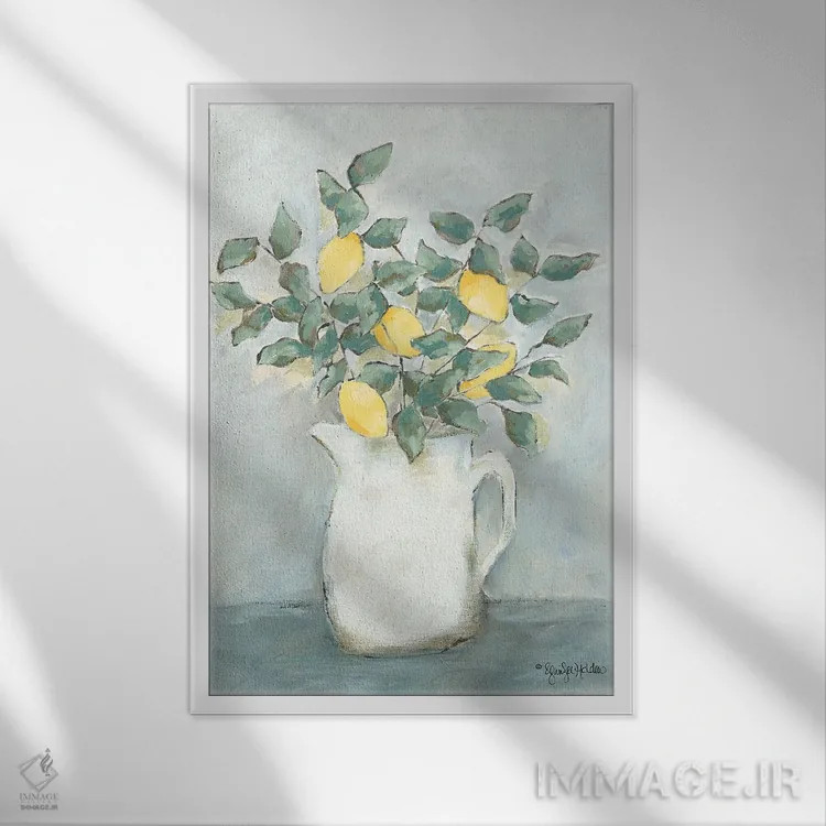 تابلو مدرن تازه چیده اثر جنیفر هولدن - نمای قابدار سفید