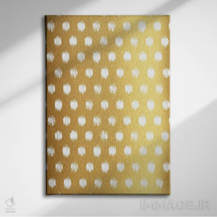 تابلو انتزاعی تولد با هیجان شیرین اثر ژان کلی - نمای روبهرو روی دیوار