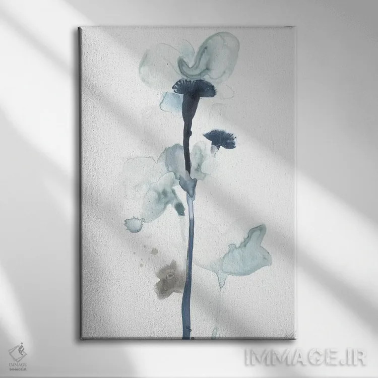 تابلو انتزاعی شکوفه های نیمه شب ۱ اثر جون اریکا وس - نمای روبهرو روی دیوار