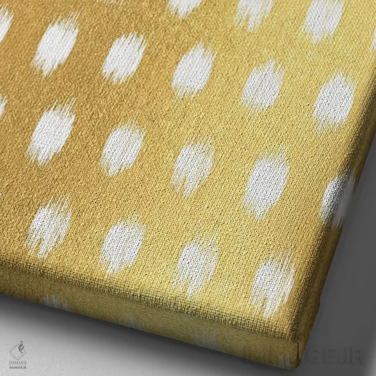 تابلو انتزاعی تولد با هیجان شیرین اثر ژان کلی - نمای نزدیک بافت بوم