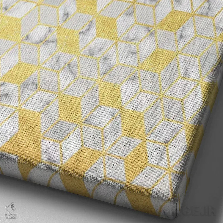 تابلو انتزاعی ترازو ۳ اثر ژان کلی - نمای نزدیک بافت بوم