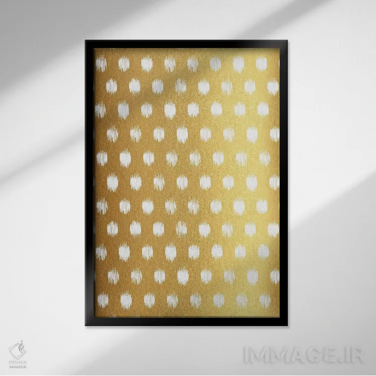 تابلو انتزاعی تولد با هیجان شیرین اثر ژان کلی - نمای قابدار مشکی