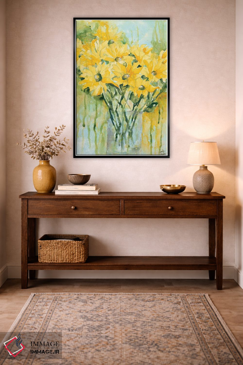 تابلو دکوراتیو گلدان شادی اثر جنیفر هولدن - D5B