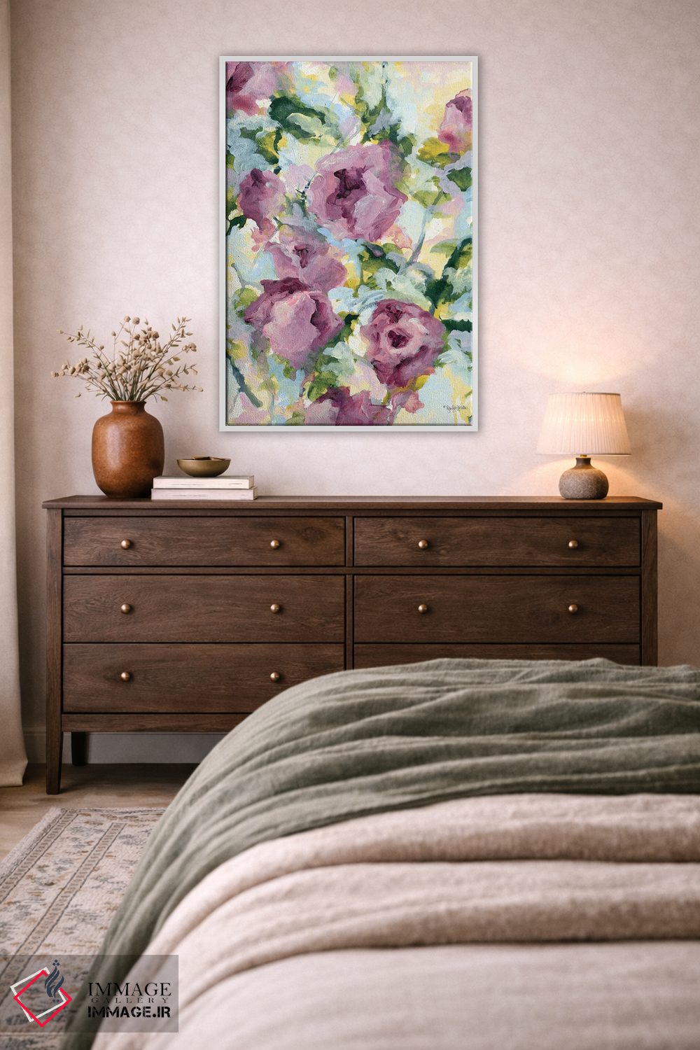 تابلو انتزاعی گل انتزاعی اثر جنیفر هولدن - D3W