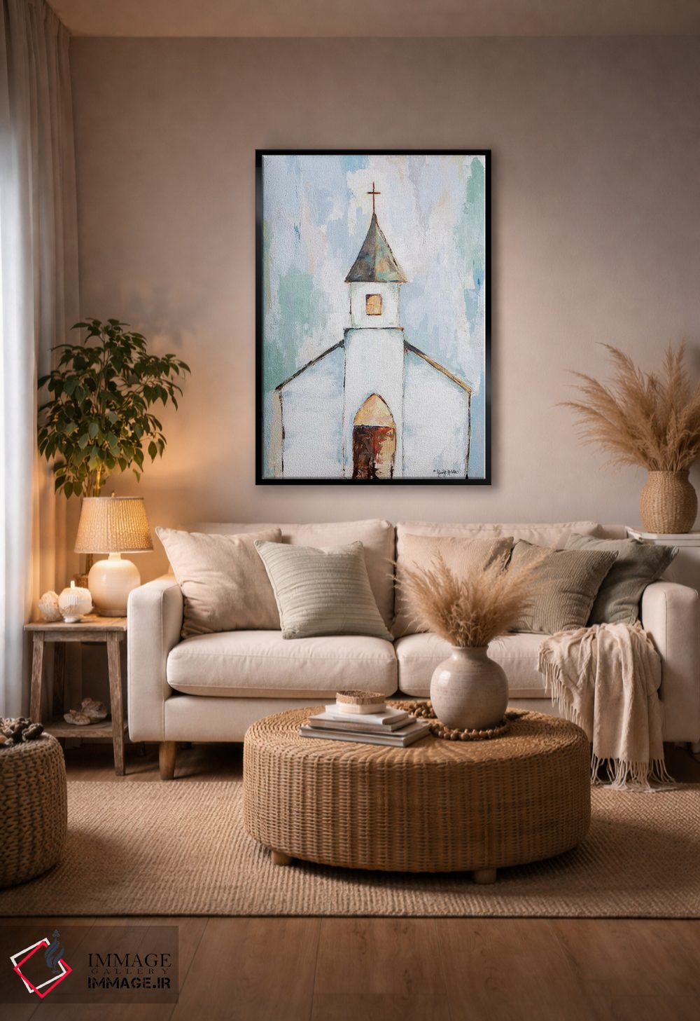 تابلو مدرن نزدیک صلیب اثر جنیفر هولدن - D4B