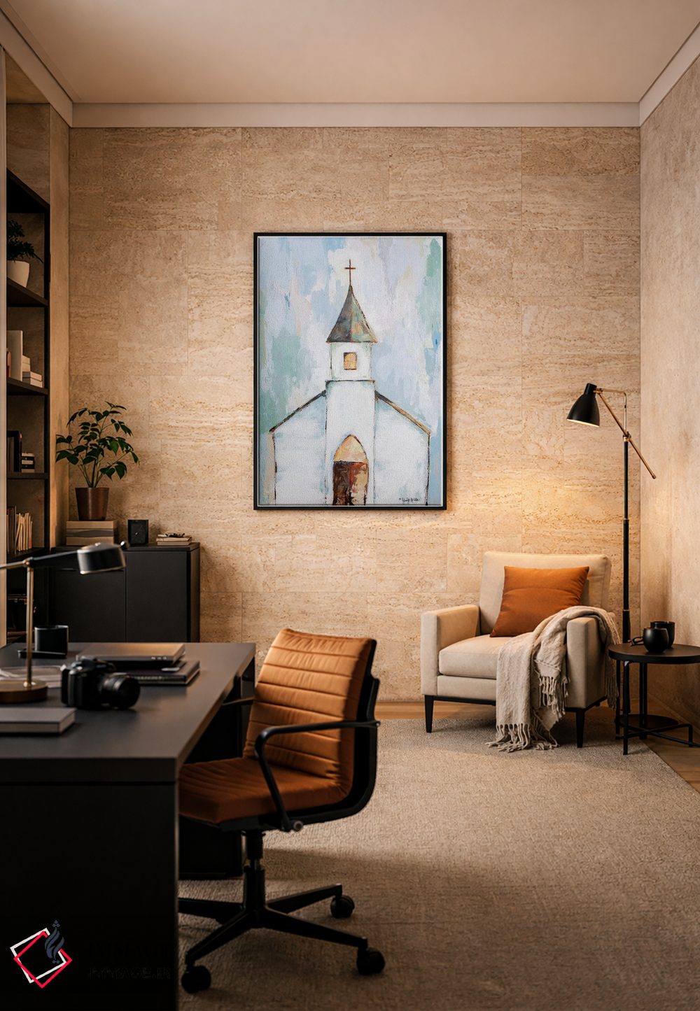 تابلو مدرن نزدیک صلیب اثر جنیفر هولدن - D6B