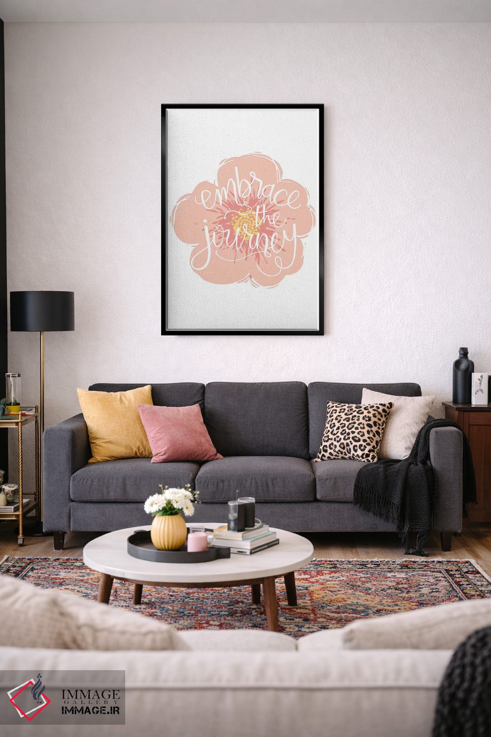 تابلو دکوراتیو گل های یاقوت کبود اثر ژان کلی - D3B