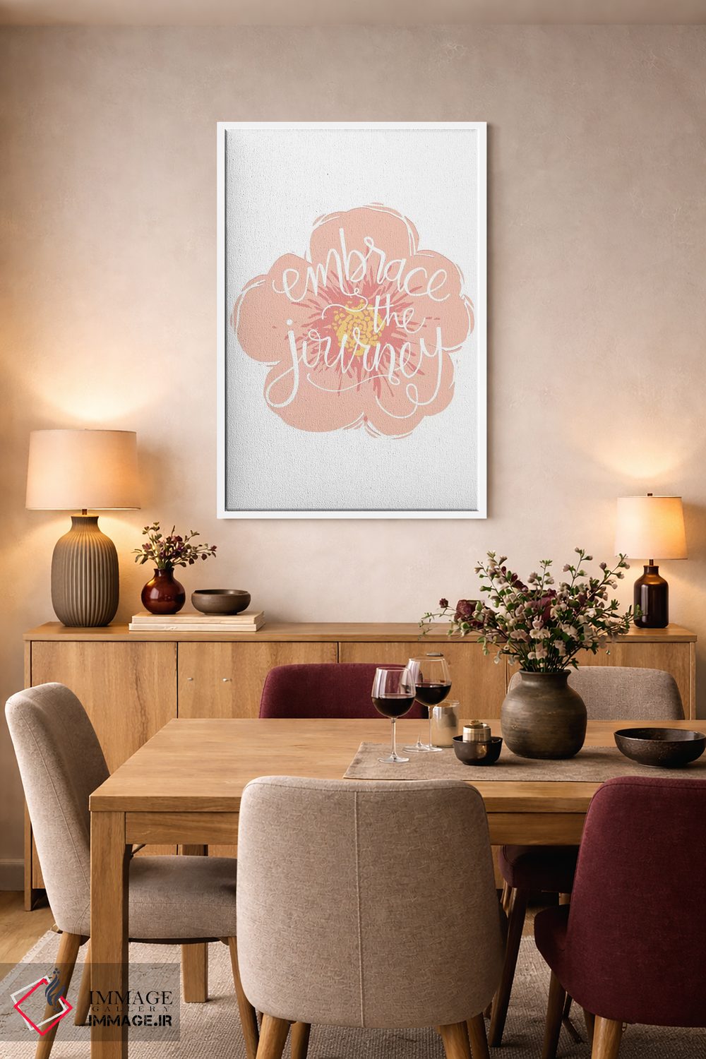 تابلو دکوراتیو گل های یاقوت کبود اثر ژان کلی - D4W