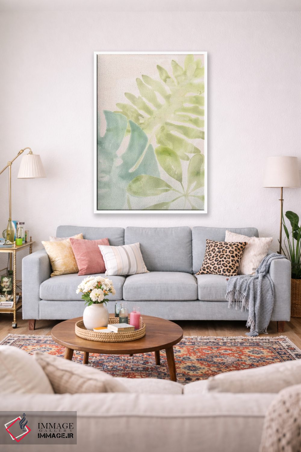 تابلو مینیمال دسر میوه استوایی ۱ اثر جون اریکا وس - D1W