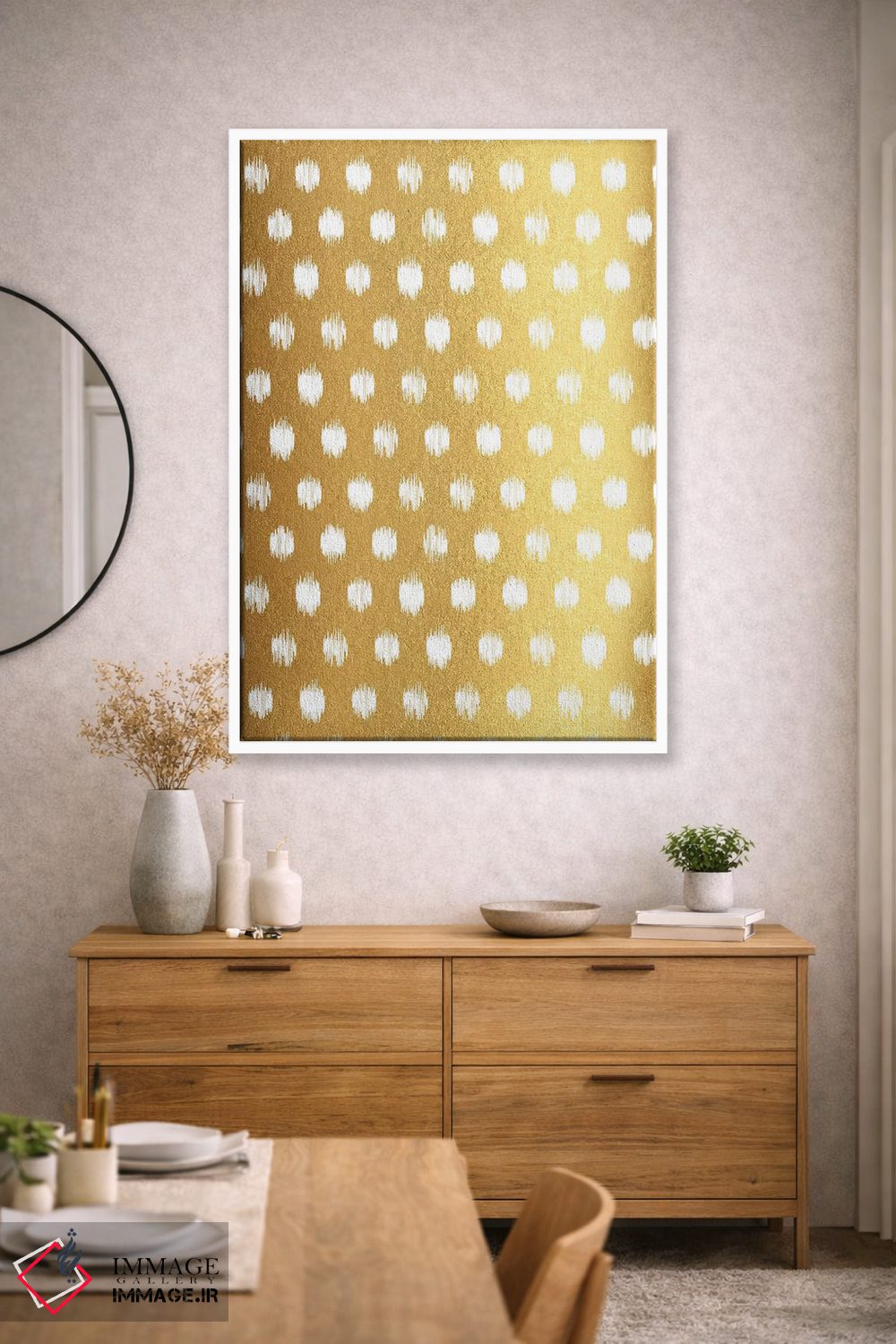 تابلو انتزاعی تولد با هیجان شیرین اثر ژان کلی - D1W