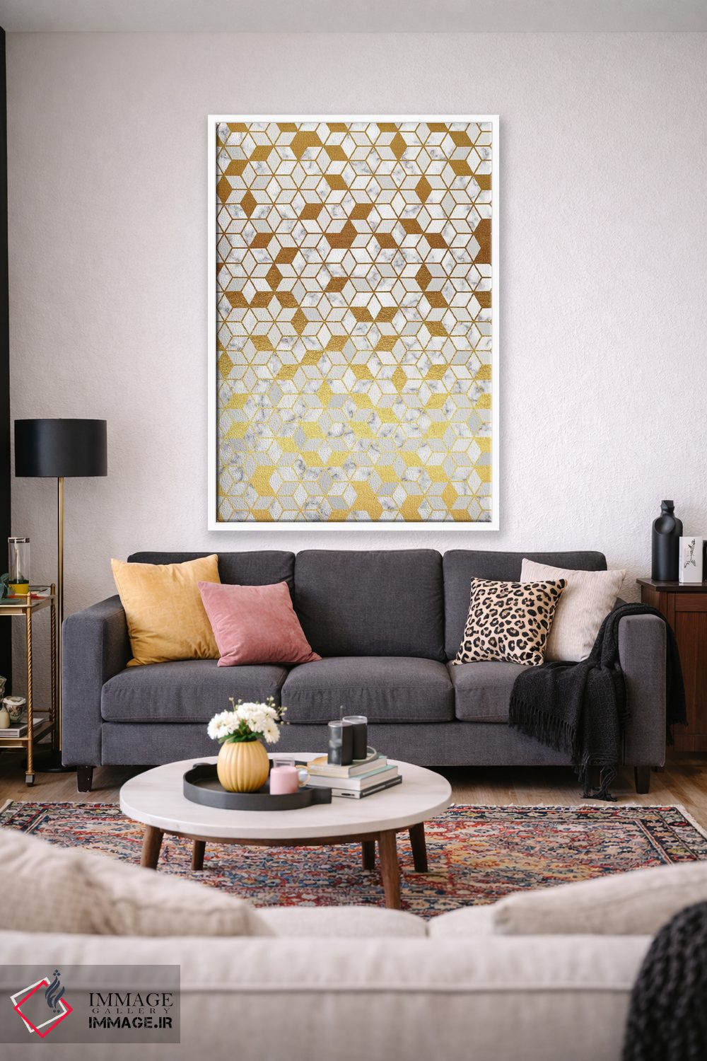 تابلو انتزاعی ترازو ۳ اثر ژان کلی - D1W