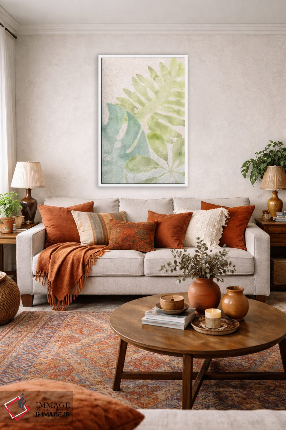 تابلو مینیمال دسر میوه استوایی ۱ اثر جون اریکا وس - D2W