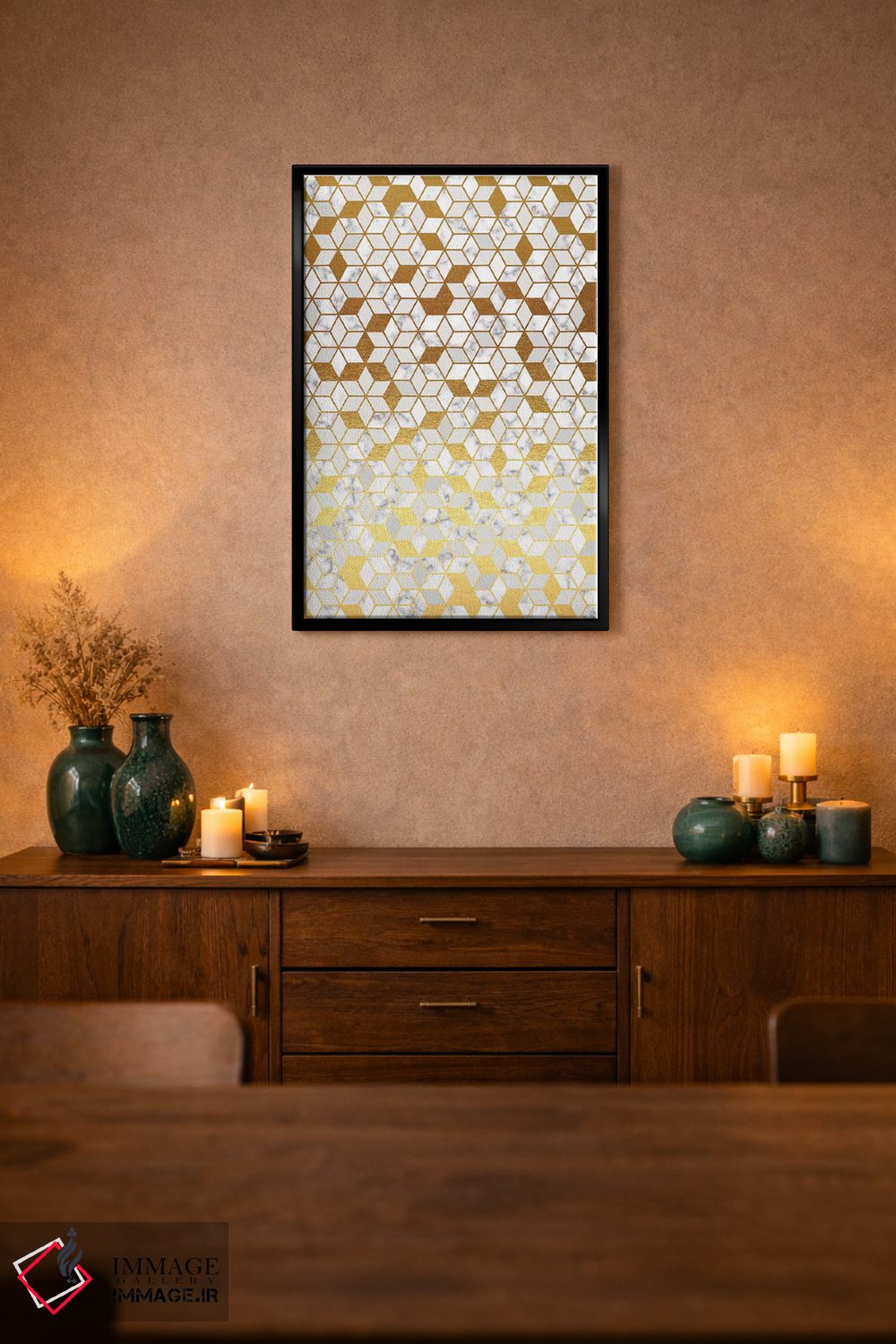 تابلو انتزاعی ترازو ۳ اثر ژان کلی - D2B