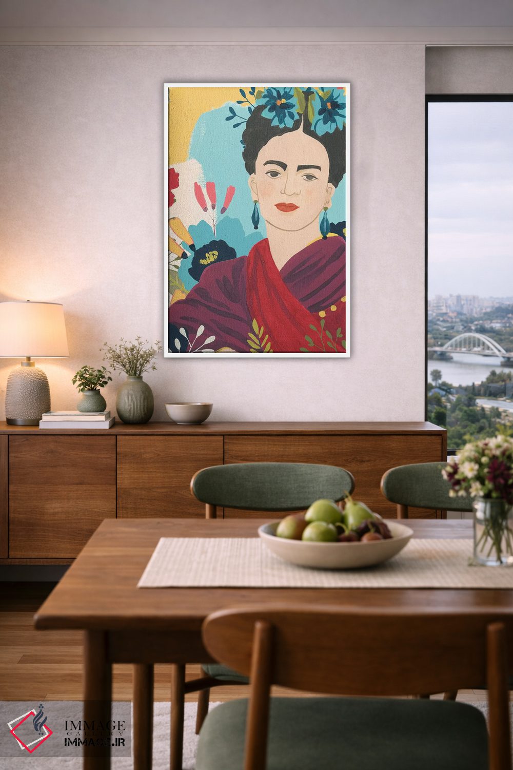 تابلو دکوراتیو باغ فریدا دو اثر جون اریکا وس - D5W