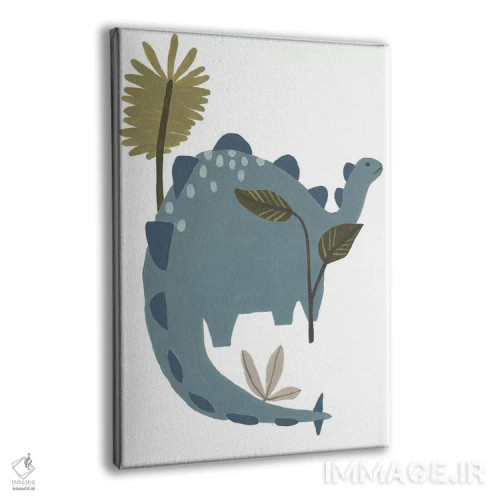 تابلو دکوراتیو دایناسور قدرتمند یک اثر جون اریکا وس - نمای پرسپکتیو محصول